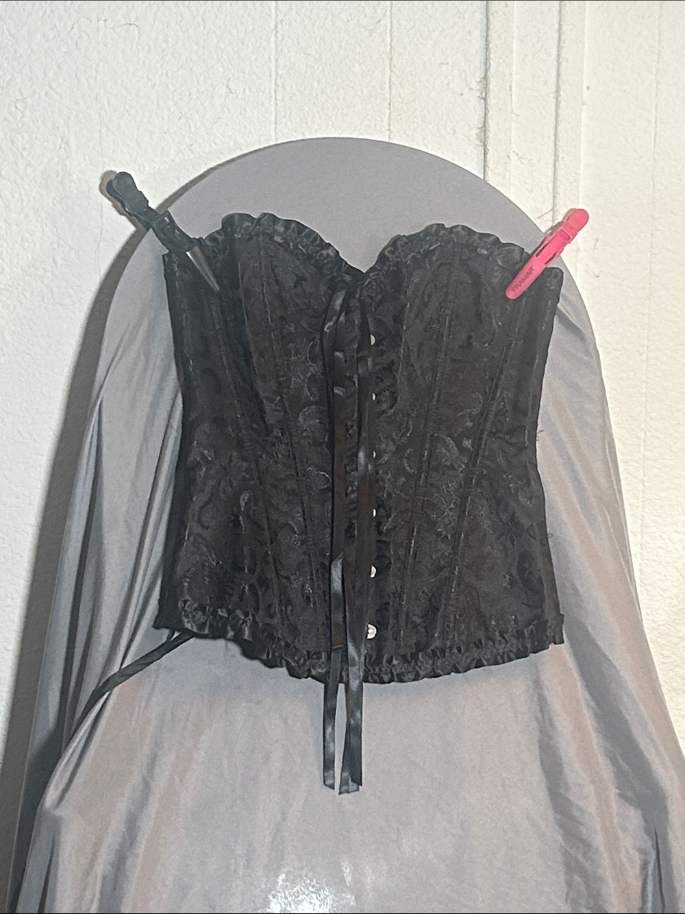 Black Lace Corset Bustier Top